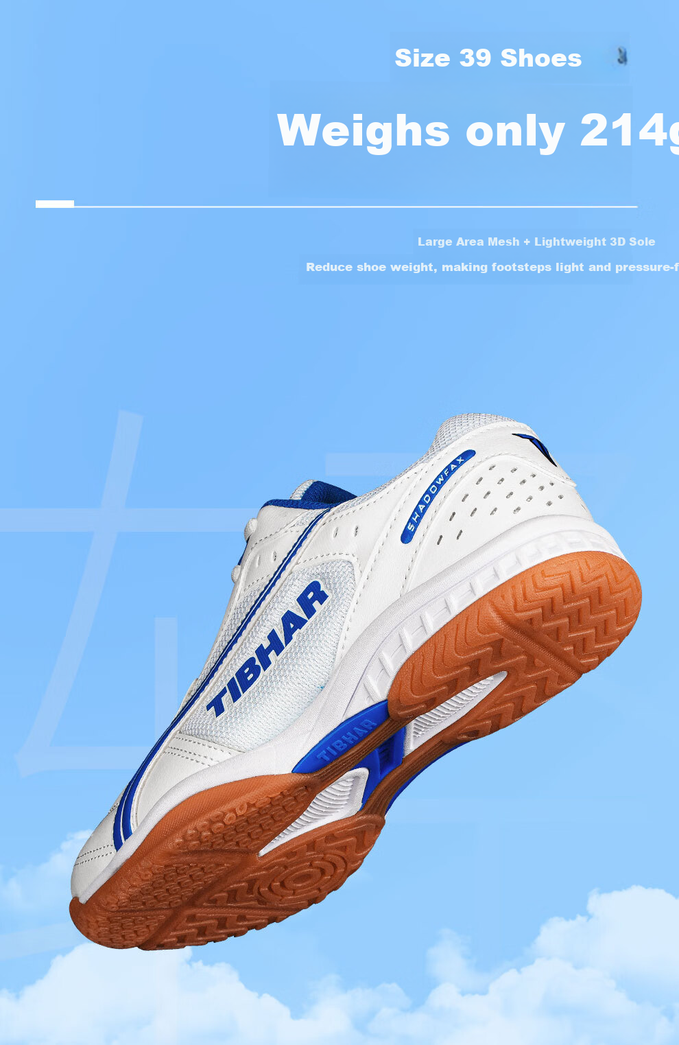 TIBHAR Table Tennis Shoes, Non-Slip Breathable Professional Training Competition Shoes, Rubber Sole Sports Shoes, 01922 White And Red, Size 41 8