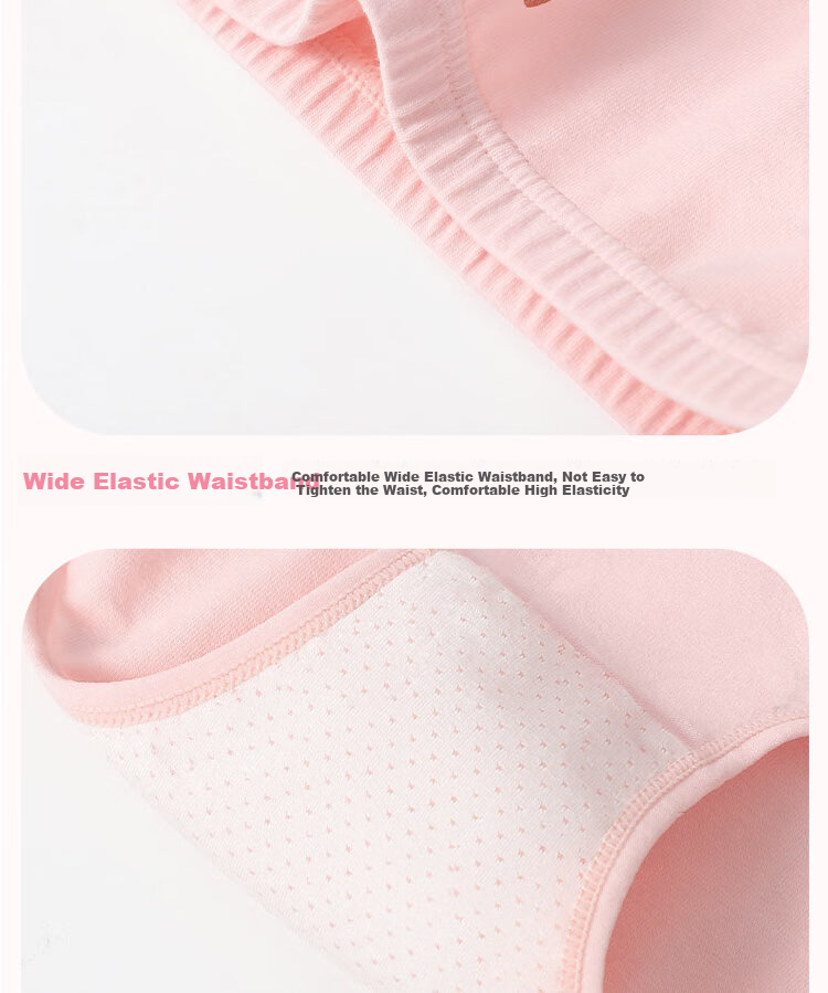 Bingxuemumian Girls' Underwear, Class A Cotton Antibacterial Triangle Panties, Cute Cartoon Design for Young And Older Girls, Comfortable Fit without Wedgies 14