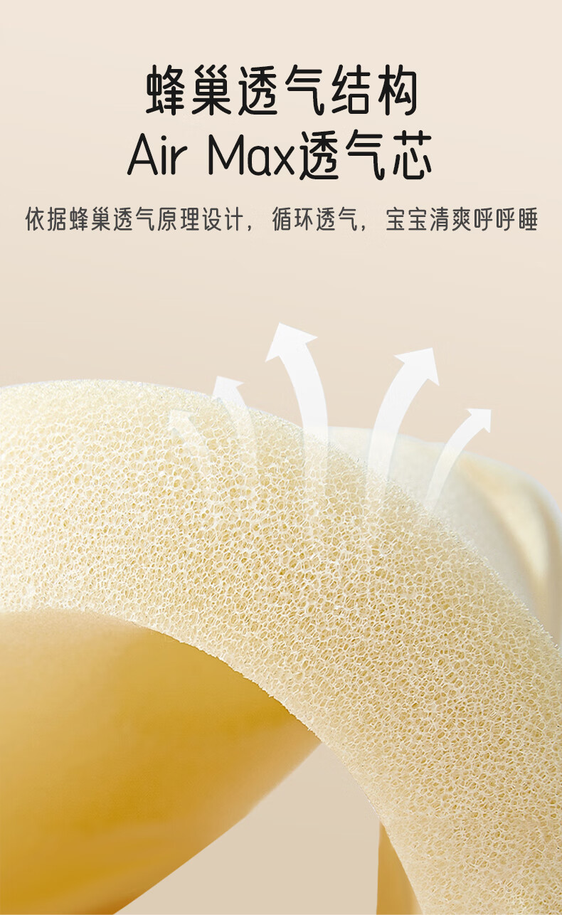 Aibao Baby Shaping Pillow with Silicone Core 0-1 Newborn Pure Cotton Pillowcase Baby Pillow Xingmeng Hailv S855 4