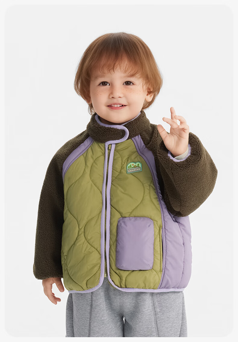 Ciciibear Baby Fleece Quilted Cotton Jacket Boys Autumn Winter Warm Thick Coat 9