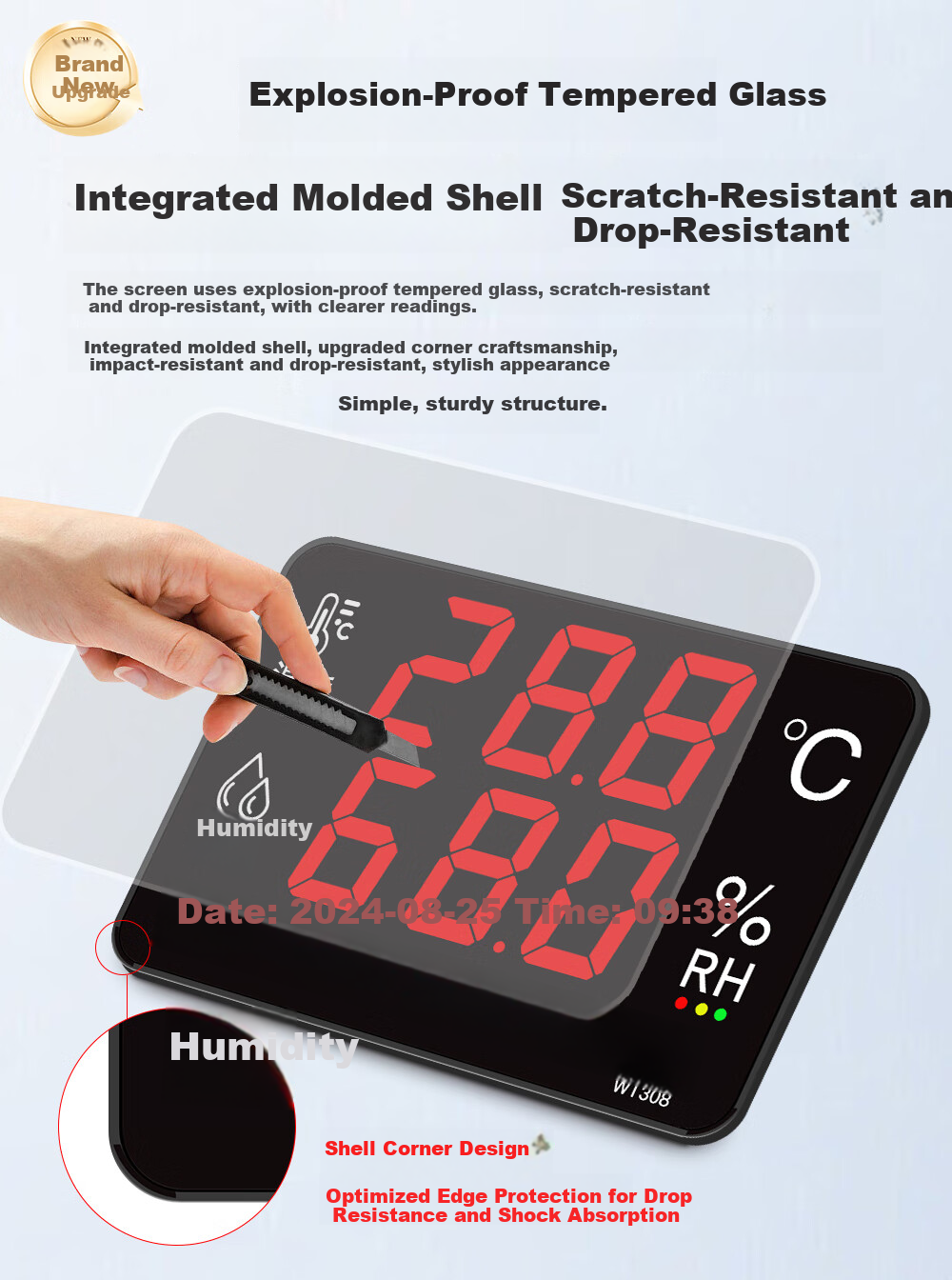 Xingzhilian Temperature And Humidity Logger Industrial-Grade Transmitter for Warehouses, Factories, And Server Rooms RS485 Communication Exportable Data 6