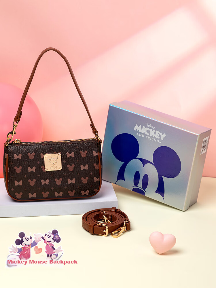 Disney Handbag, Women's Shoulder Crossbody Bag, Minnie Mouse Design, Underarm Bag, Birthday Gift Box Set for Wome 20