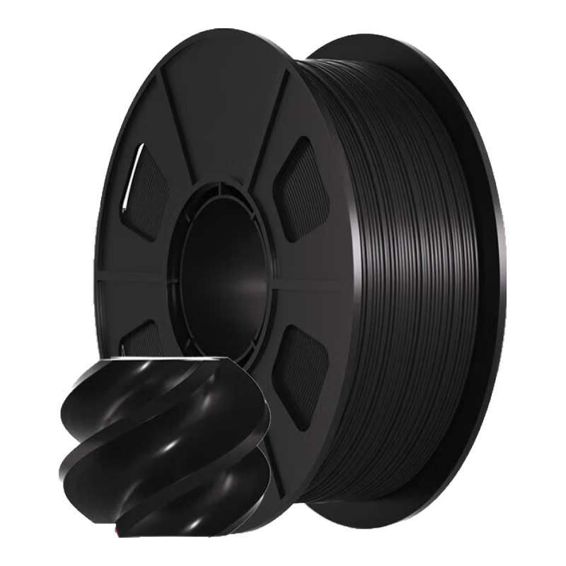 CMYKSUPPLIES 3D Printing Filament PLA 1.75mm Compatible with Tuozhu, Chuangxiang Sanwei, Duoluke, Fuzhi, Jiguang Erwo Printers Black Spool 1kg
