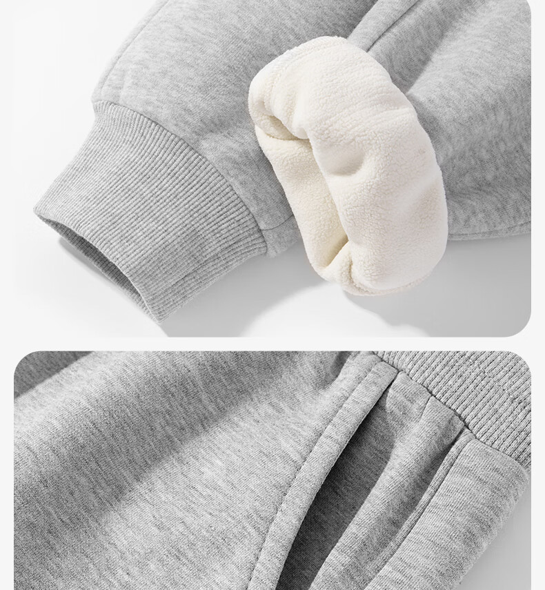 Baleno Girls' Pants Autumn Winter 2025 Stylish Fleece-Lined Warm Long Pants Children's Winter Casual Sports Pants 9