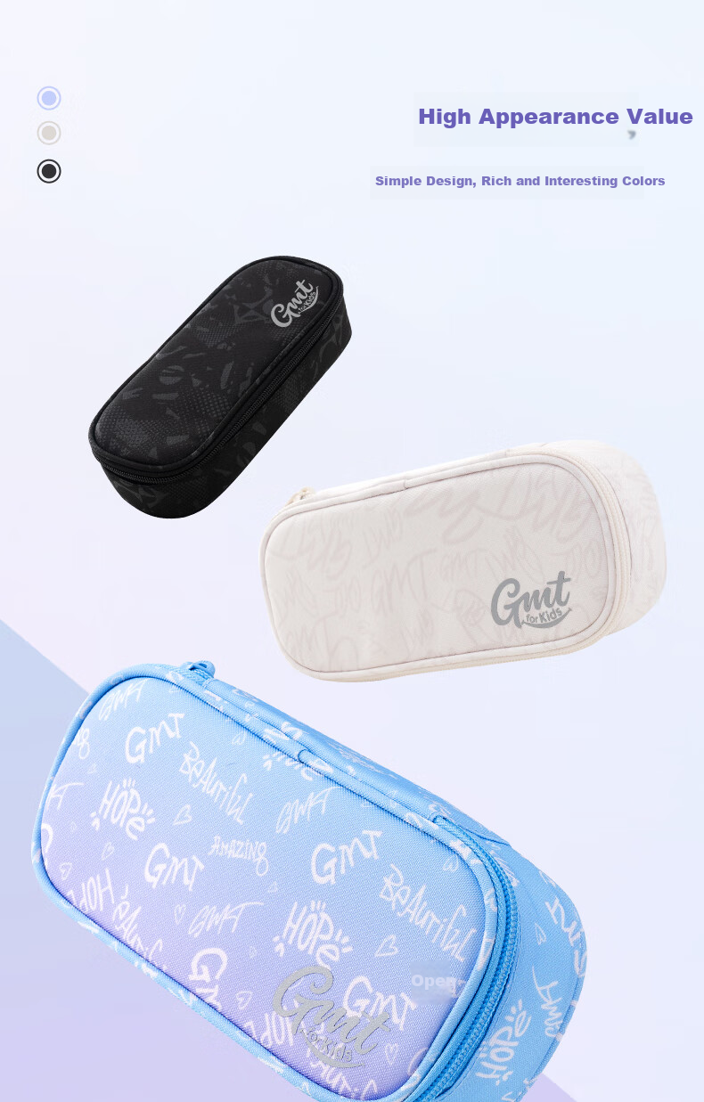 Gmt for Kids Student Lightweight Classified Pencil Case Children's Pencil Box for Primary And Secondary School Students, Cheese Yellow 2