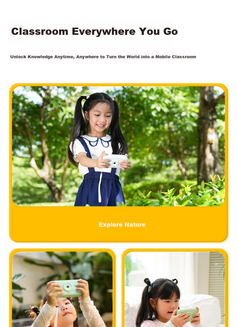 Lukaboshi AI Learning Camera for Children, 32GB Green Intelligent Learning Machine, Early Education Toy, Birthday Gift for Boys 3