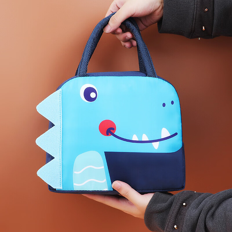 Lehuolvxing Lunch Box Bag, Children's Handheld Insulated Thermal Lunch Bag, School Bag for Elementary Students, Kindergarten Lunch Container