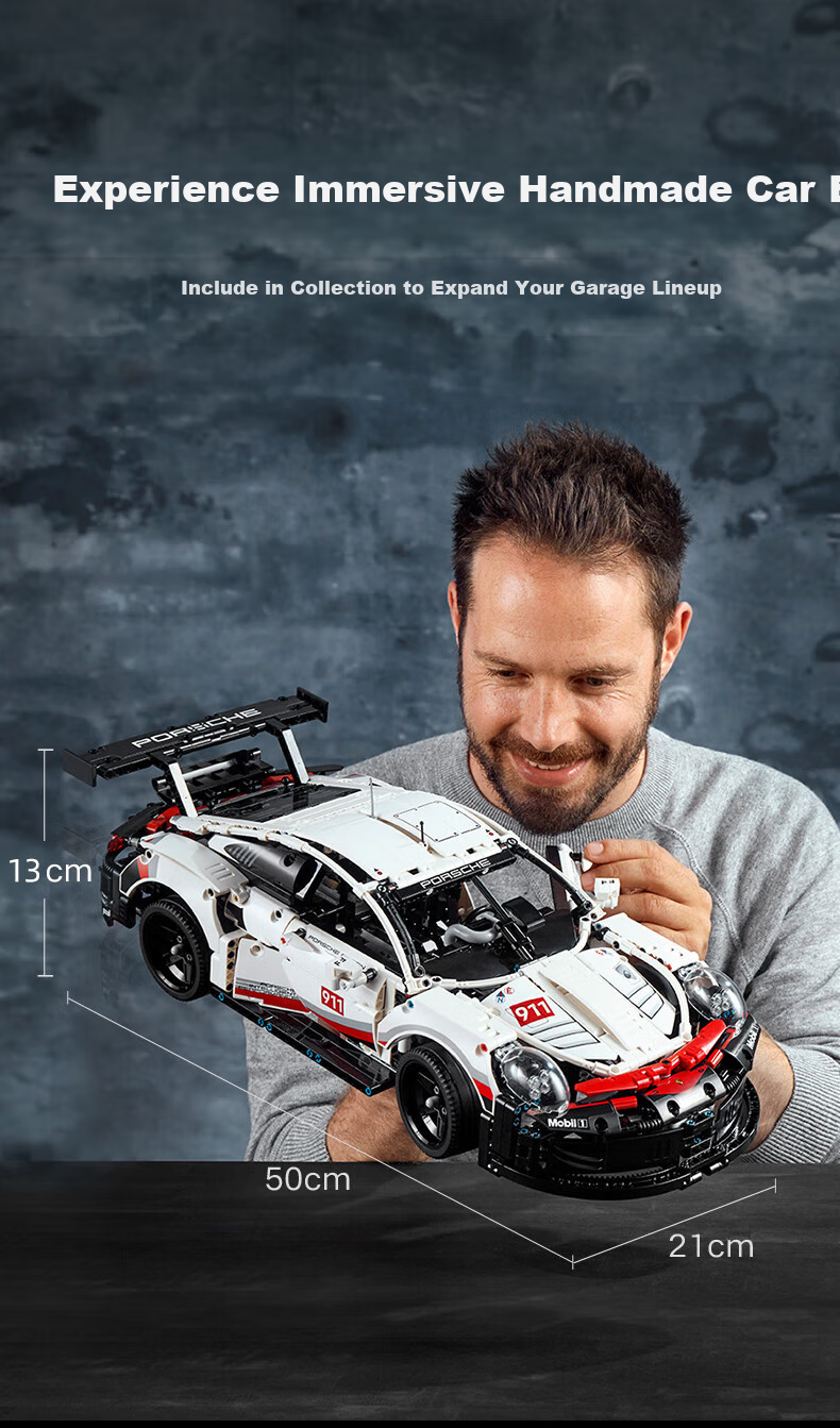 LEGO Technic 42096 Porsche 911 Building Set, Boys And Girls Toy, Children's Gift for Qixi Valentine's Day 1