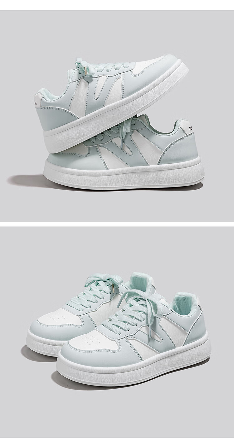 Global Nai Fufu Popular Dopamine Shoes Women 2025 Spring Autumn New White Casual High-Value Sneakers Women 8