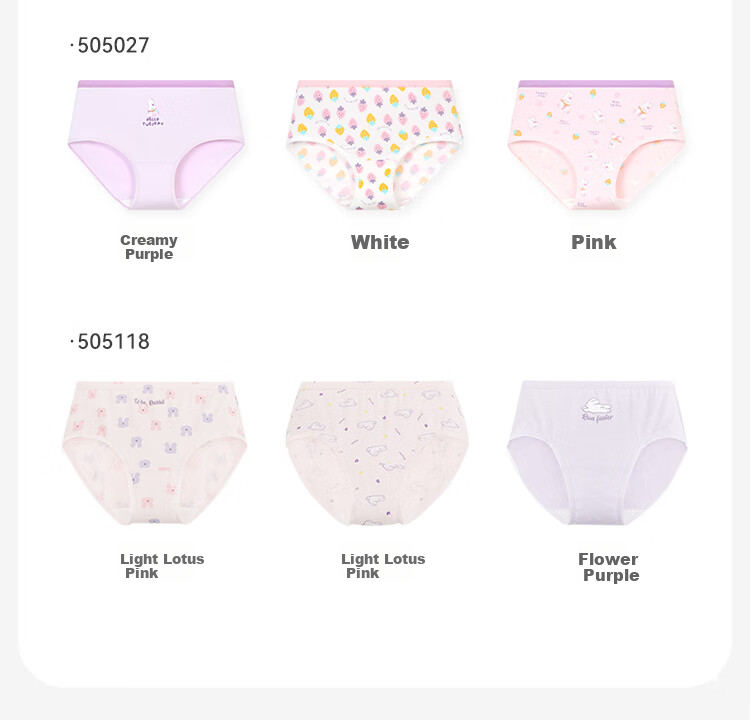 Jiusuiban Girls' Underwear, 50s Modal Antibacterial Thin Triangle Panties for Older Children, Baby A-Class Cartoon Cute Rabbit Shorts 12
