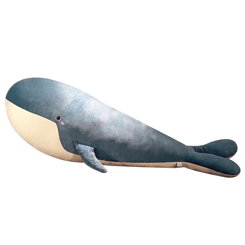 Xiongmaoxiong Whale Hugging Pillow Plush Toy Stuffed Animal Doll for Girls to Sleep with, Leg Pillow, Long Sofa Cushio