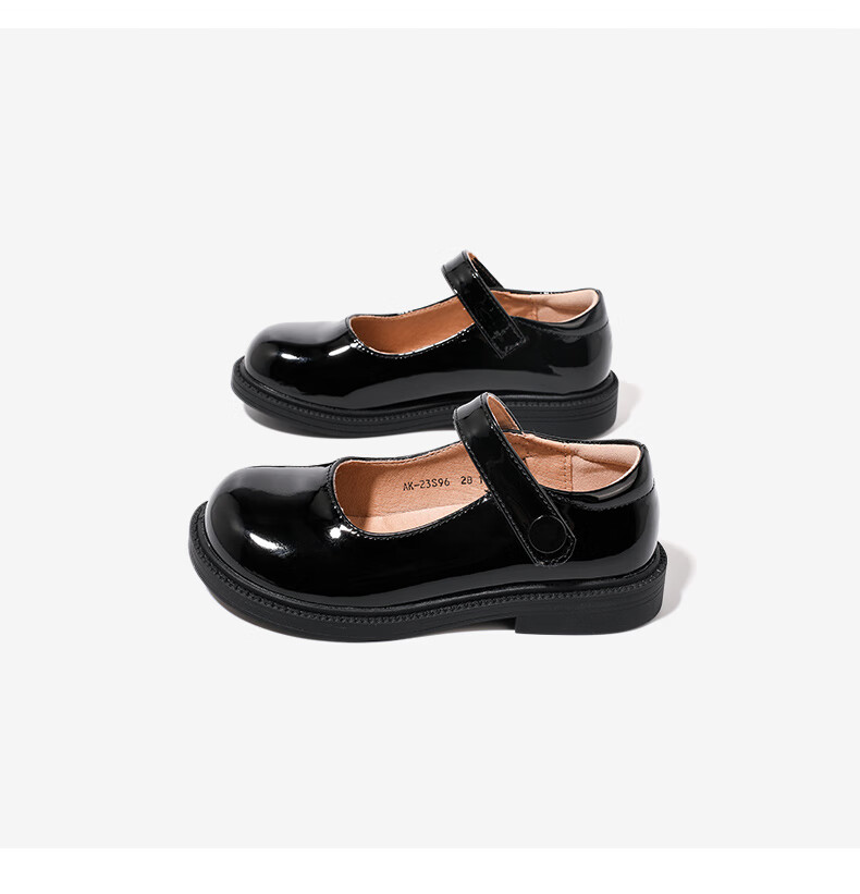Aokang Kids Girls Soft Sole Mary Jane Princess Shoes Black Performance Shoes 2026 Spring New Model 14
