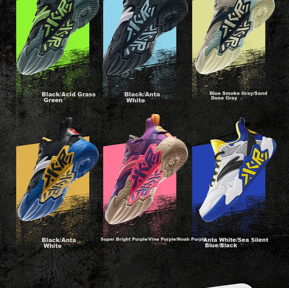 ANTA Children's Sports Shoes for Boys, Big Kids' Size 25, Autumn And Winter Professional Performance Durable Cement Basketball Shoes A12541103 40