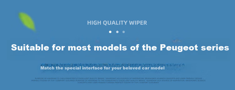 Aoye Windshield Wipers Suitable for Peugeot 307 (2008-2015 Models), Specialized Frameless Design, Original Size Front Wipers, 1 Pair Set, 28+26 Inches 10