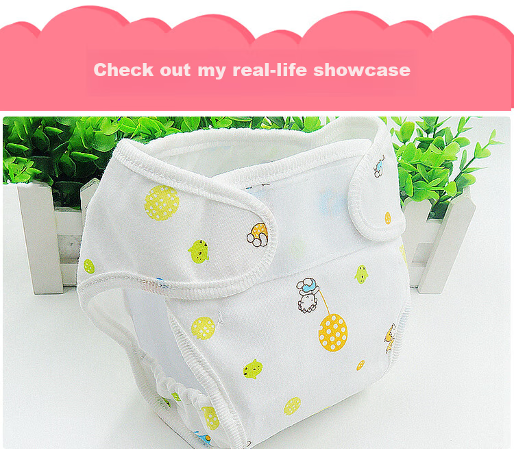 Xiqinbao Newborn Diapers, Baby Gauze Diaper Covers, Infant Mustard Seed Gauze Washable Diapers, 50*50cm, 6-Pack 7