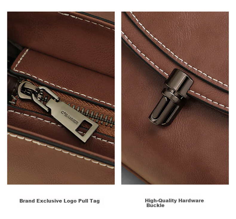 C.BANNER Leather Handbag, Women's Crossbody Bag, Shoulder Bag, Light Luxury Phone Purse, Commuter Brand, Birthday Gift for Girlfriend on May 20 6