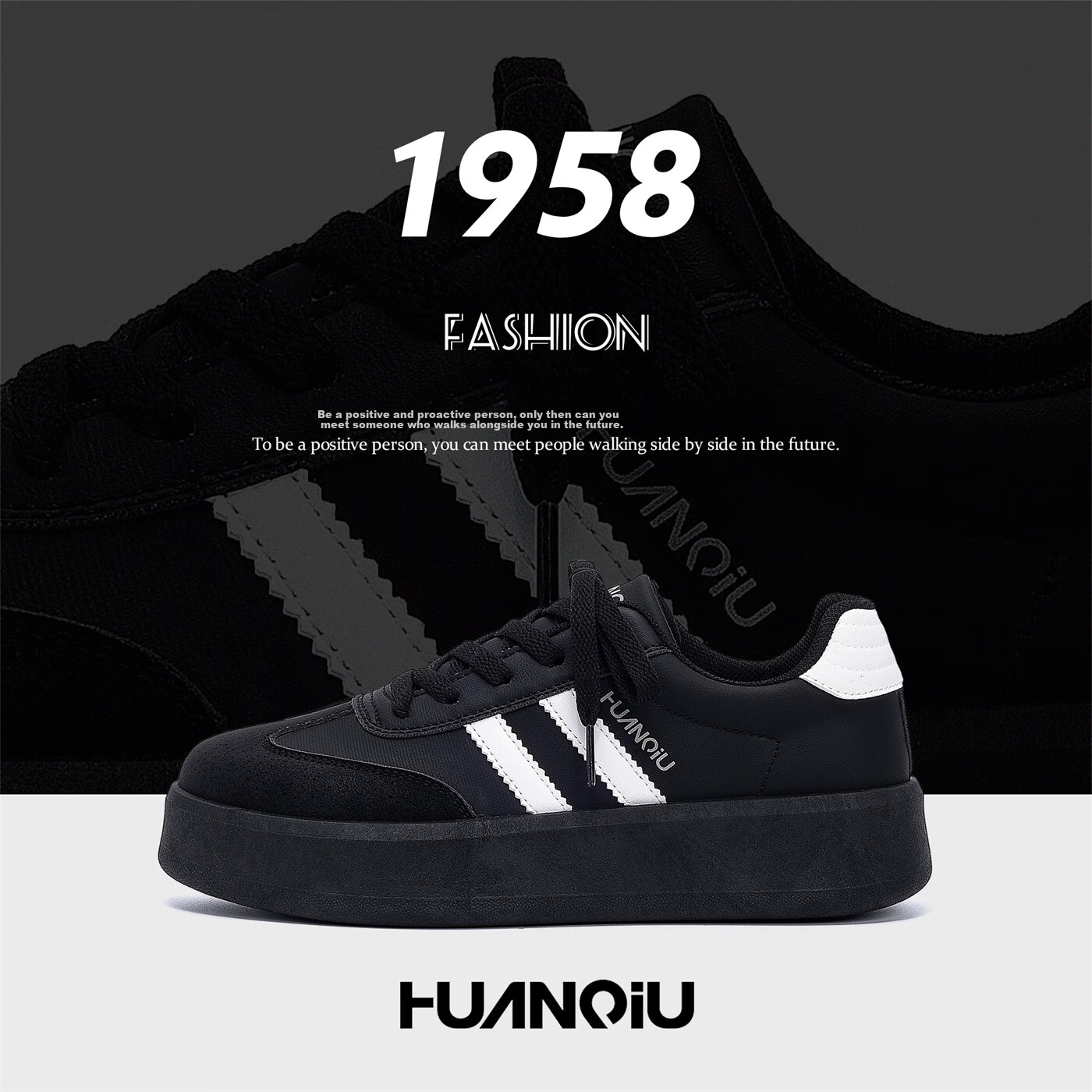 HUANQIU Women's Shoes, Trendy Versatile Sneakers for Women, 2026 New Summer Style, Women's Sports Casual Shoes, Thick-Soled Training Shoes for Wome