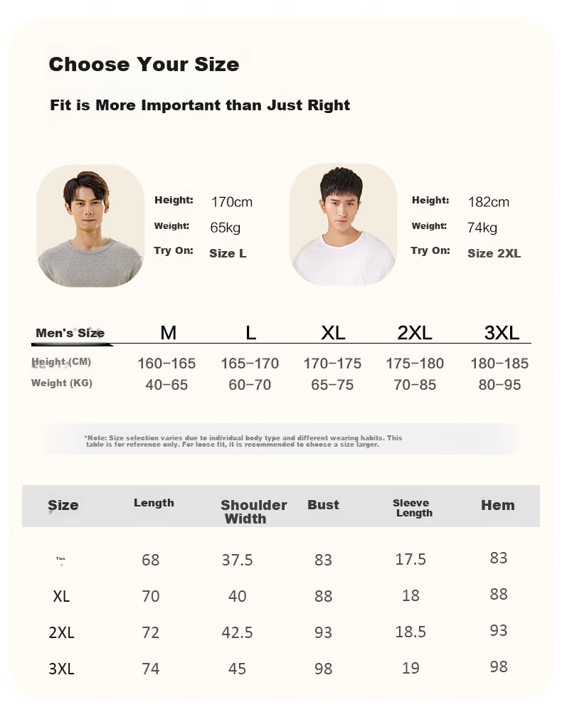 Yiershuang [3A Antibacterial] Ribbed Crew Neck Men's T-Shirt, 40-Count Xinjiang Cotton Short-Sleeve Undershirt for Me 8