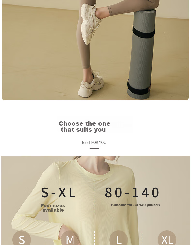 XUEXIMAN Yoga Wear for Women, Loose-Fitting Breathable Sports Top, Running Quick-Dry Training Long-Sleeve T-Shirt, Fitness Clothing Top, Autumn And Winter 8
