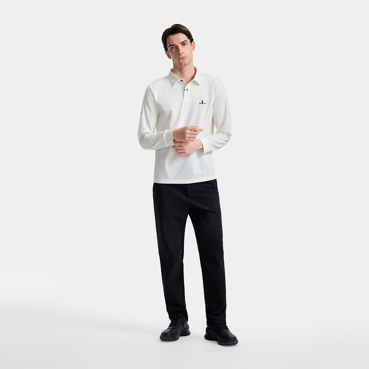 Biyinlefen [Lightweight and Soft] 2025 Autumn New Men's Casual Commuter Skin-friendly Stretch Collar Long Sleeve Polo Shirt