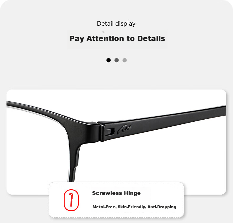 Xiyanghong Reading Glasses for Men And Women, Anti-Blue Light, Fashionable Large Frame, Lightweight Presbyopic Glasses E9004 Brown 300 Degrees 6