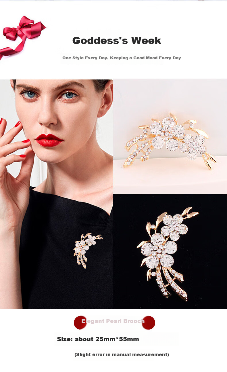 Mini & Yaya High-End Brooch Gift Box Set, Women's Corsage, Niche Design, Elegant Valentine's Day And Birthday Gift for Girlfriend 5