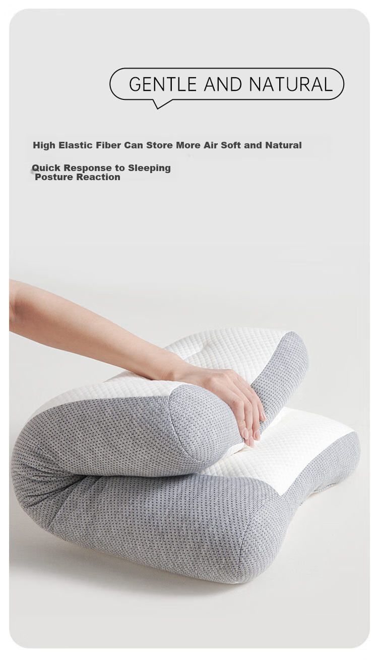 Dohia Cervical Pillow, Slow Rebound Zoned Neck Support Pillow for Sleep, Students And Home Use, Washable Pillow Core, 74*48cm 13