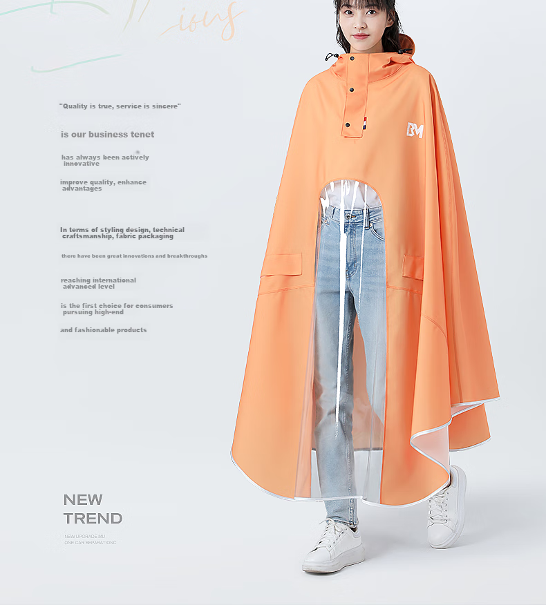 Beimei Electric Scooter Raincoat, Long Full-Body Storm Protection, Thickened And Enlarged, for Men And Women, Adult Motorcycle And Electric Bicycle Specific Rain Poncho 18