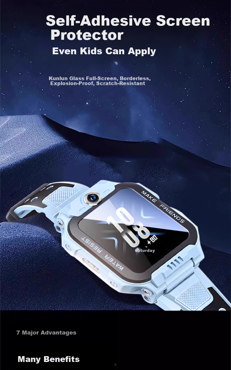 Xuanyi [2 Pieces Quick Application Screen Protector] for Xiaotianc Z6Pro Tempered Glass Film, Youth Edition Z6A/Z6S/Z6D Protective Film, Z6p Children's Phone Watch Protective Film, Protective Case, Protective Cover 2