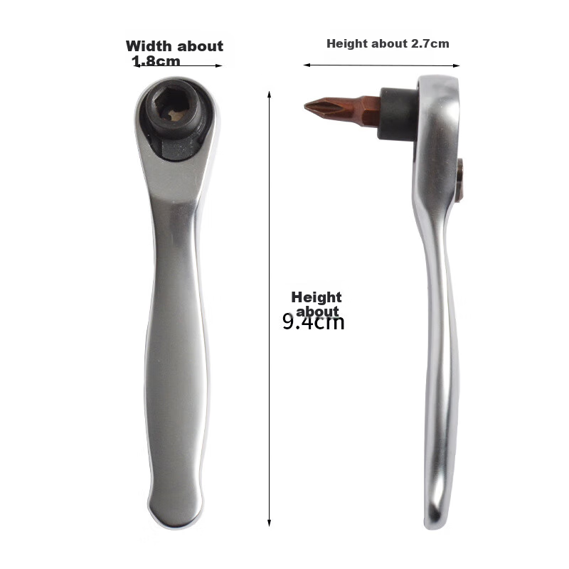 Chengyang Mini Ratchet Wrench, 1/4 Small Space Quick Wrench, Quick Screwdriver, 6.35mm 5
