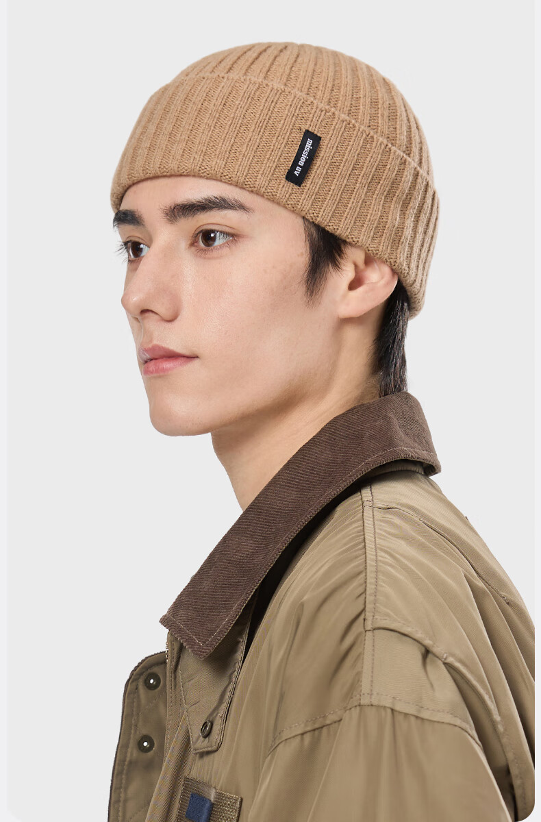 MISSION UV Pure Wool Warm Knit Beanie Cap Winter Outdoor Cold Weather Hat for Men 8