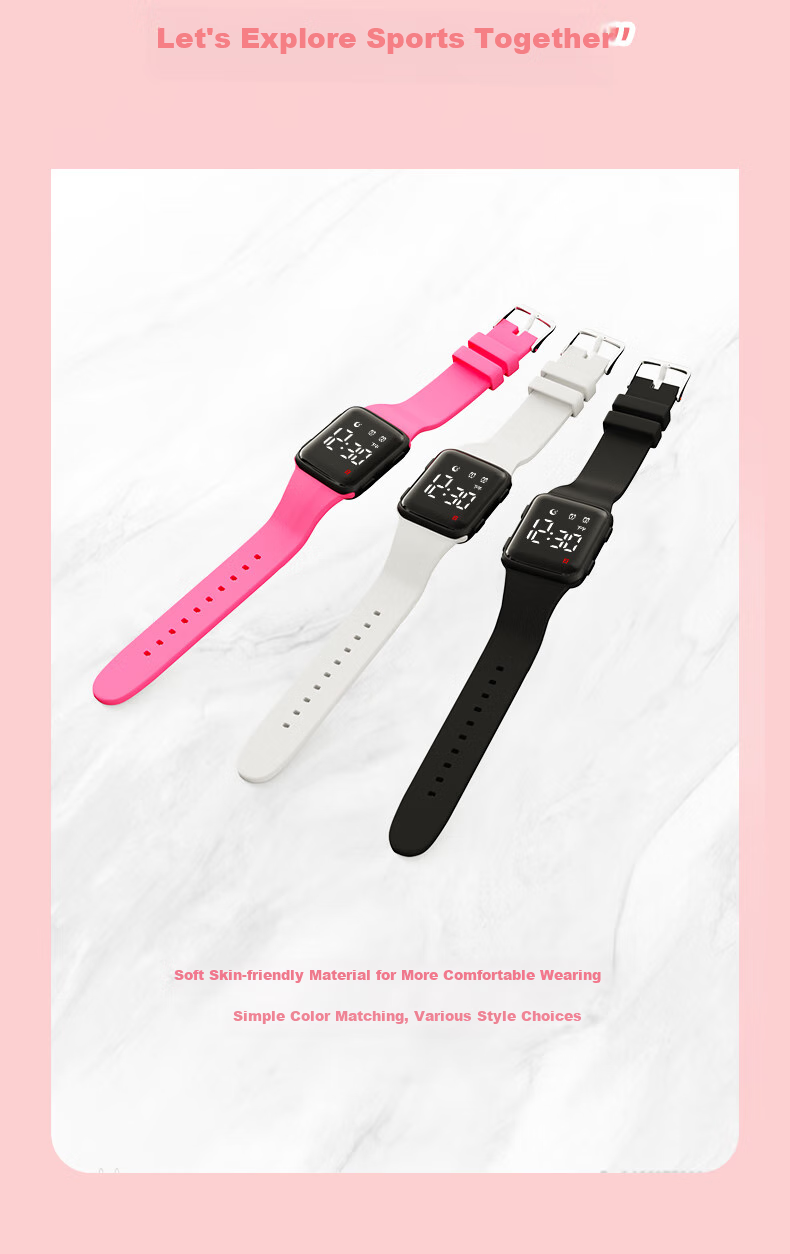 GEORGCOUNT Unisex Teenage Waterproof Luminous 2025 New Sports Electronic Watch for Boys Children 13