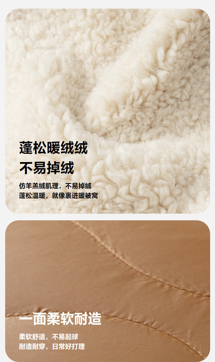 Minibala (minibala) [Teddy Bear IP Collaboration] Kids' Plush Reversible Warm Vest for Boys and Girls 2