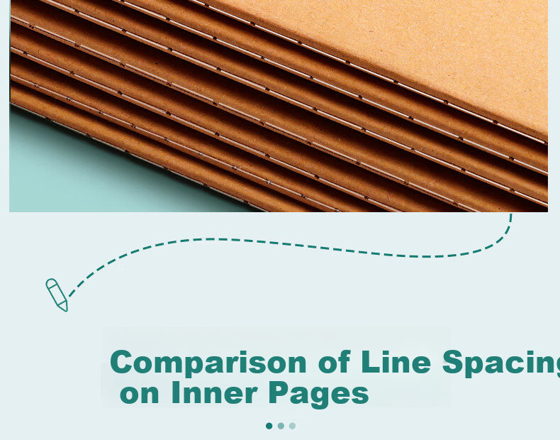 Licao Notebook, 16k Pages, Exercise Book with Kraft Paper Cover, Simple Stitching, Student Journal, 26 Lines, 5 Books/300 Sheets 12