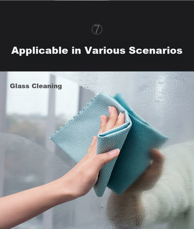 Dawei Fish Scale Cleaning Cloth, 30*40cm*5 Pieces, Kitchen Dishwashing Cloth, Oil-Removing And Water-Absorbing, K2 8