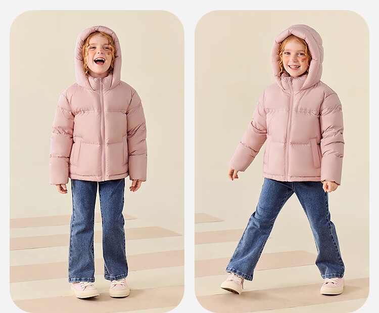 Minibala Kids Girls Down Jacket Waterproof Windproof Thermal Lining Thickened Winter 2025 5