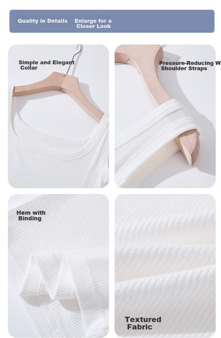 Dushiliren 2-Piece Set of Women's Camisole Tank Tops, Lightweight Spring And Summer Style, Slim Fit, Beautiful Back Design, Suitable for Outer Wear Or As Undershirt, Sleeveless Sports Top 3