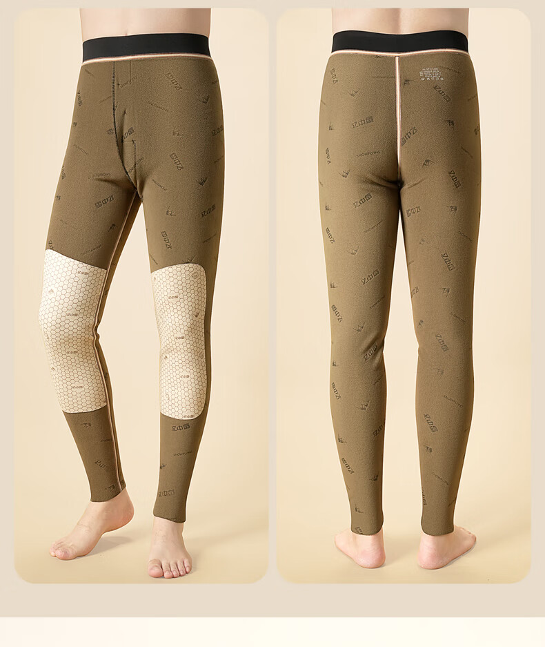 SNOWFLYING Men's Thermal Pants Wool Silk Knee Protection Thickened Fleece Lined Autumn Windproof Shark Motorcycle Slim Fit Pants 6