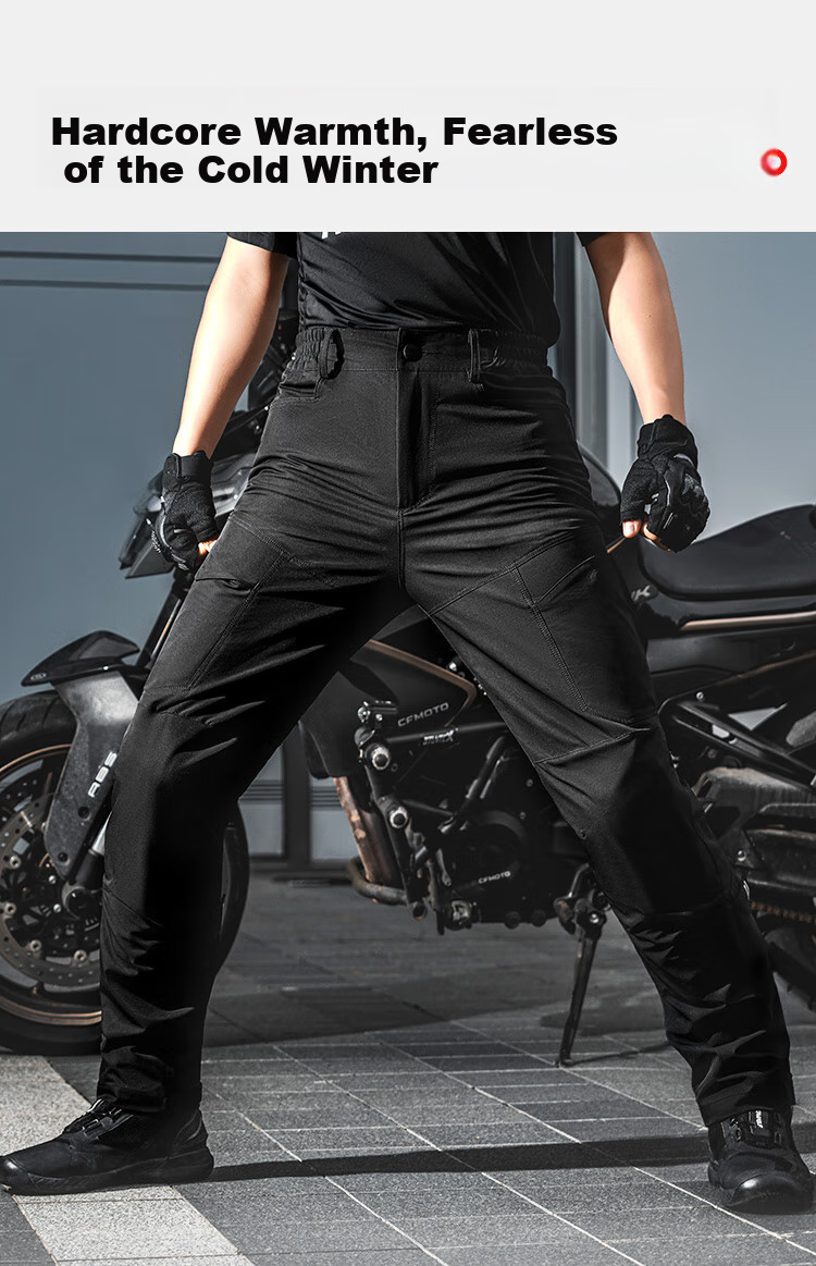 MOTOWOLF Motorcycle Quick-Release Riding Pants, Motorbike Anti-Fall Winter Warm Windproof Quick-Release Trousers, Windproof Pants, Cold-Resistant Quick-Detach Pants 5