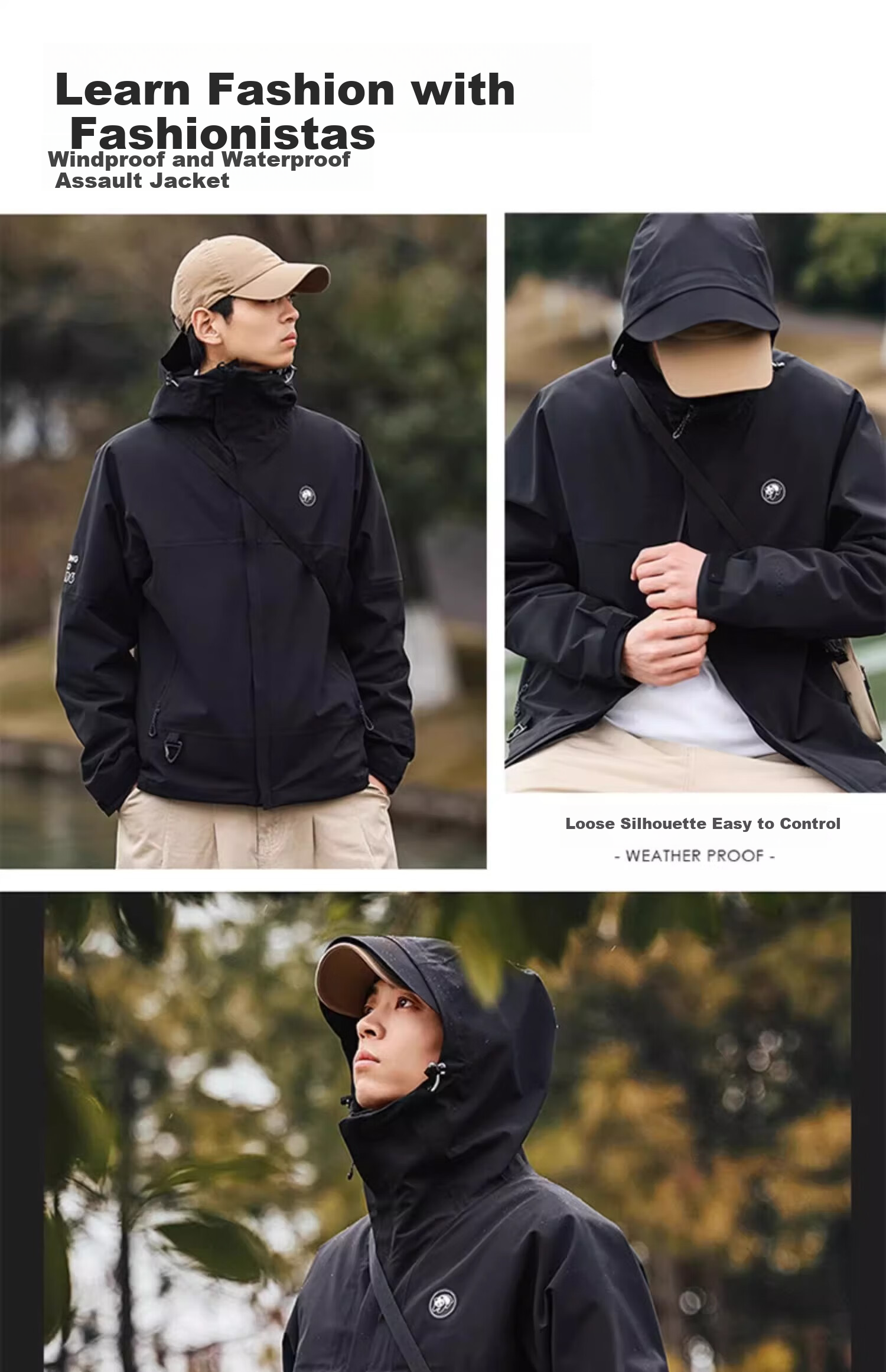 CAMEL Panda Outdoor Single-Layer Waterproof Jacket for Men And Women, Hard Shell Color Block Coat A34BA46169 Lime Green S 1