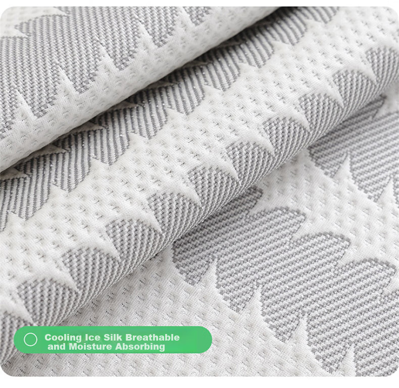 Wuyinliangpin Ice Silk Cooling Sofa Cushion, Summer Seat Cover, Sofa Slipcover, Throw Blanket, 90*240 Cm, Jianyi Light Gray 15