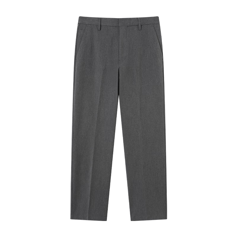 JD Jingzao Fleece Lined Thickened Brushed Men's Casual Dress Pants Warm Black 35