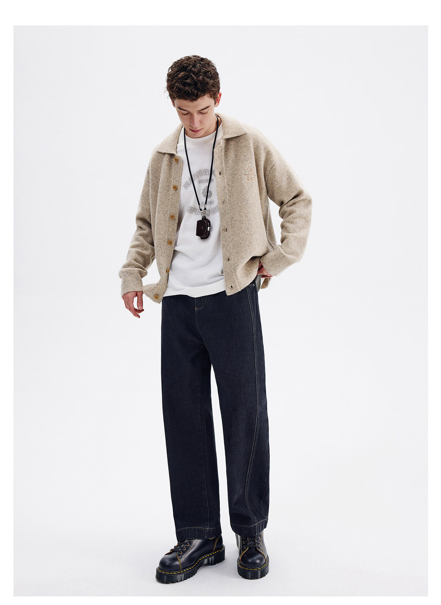 Navy Sail Italy Small Sailboat 2025 New Men's Knitted Cardigan Loose Casual Thick Sweater Jacket 3344095502 15