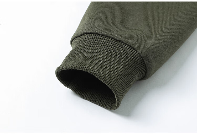 JEEP SPIRIT Men's Autumn Winter Stand Collar Pullover Zipper Base Layer Sweatshirt 2588 Khaki [Fleece Lined] L 22