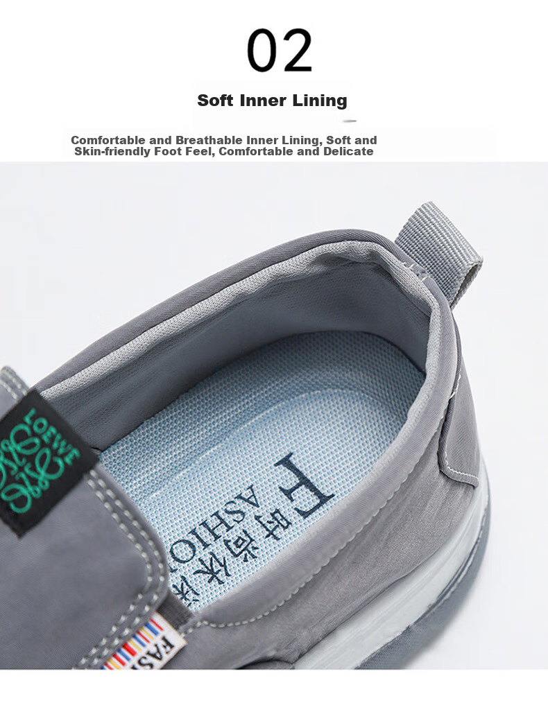 Weizhi Old Beijing Cloth Shoes Slip-On Loafers Casual Canvas Shoes for Men, WZ1041, Size 39 7