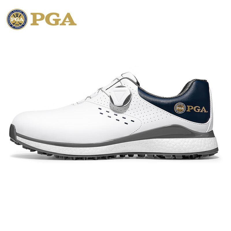 PGA Men's Golf Shoes Popcorn Midsole Knob Lace Comfortable Sports Sneakers