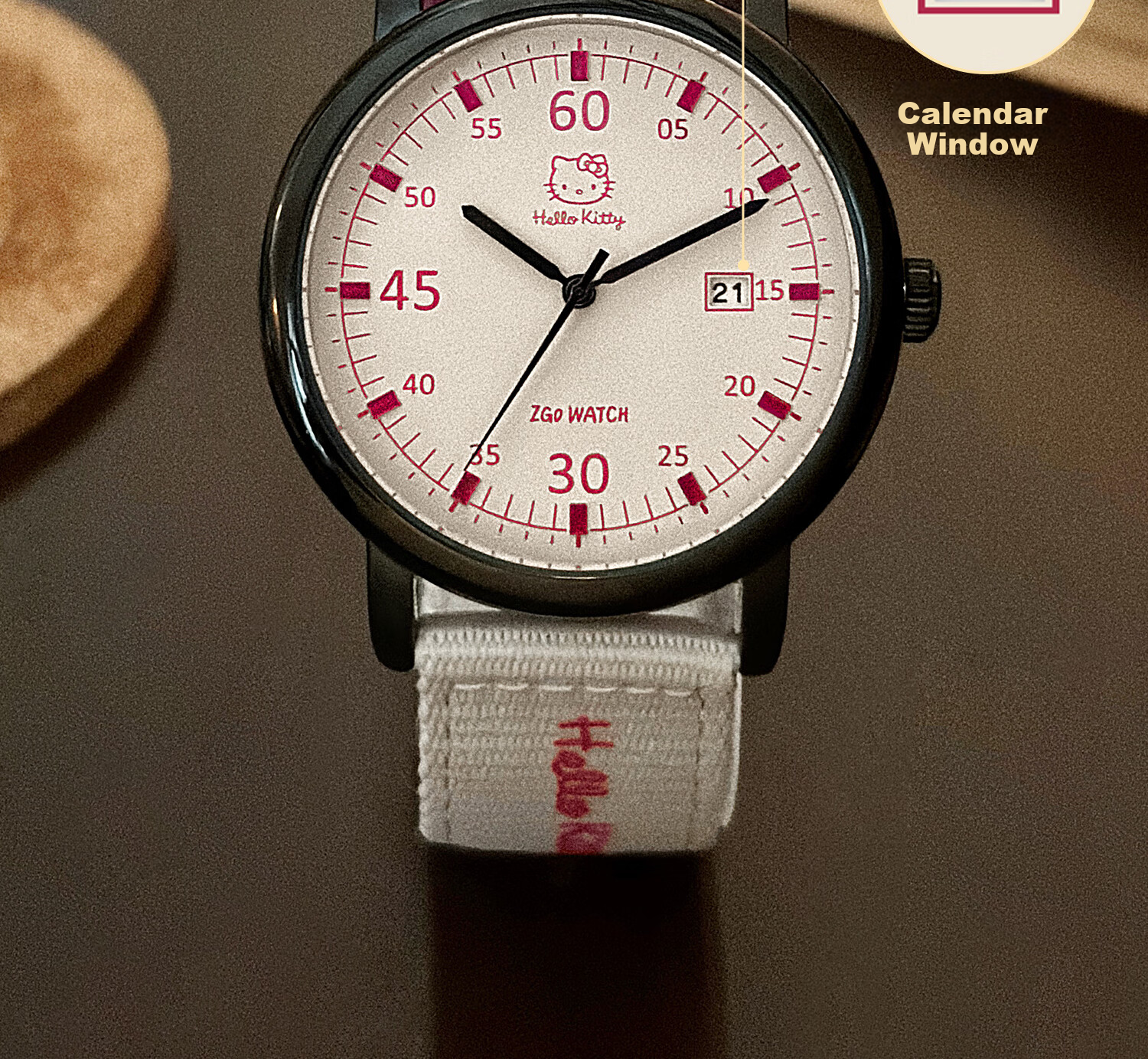 Hello Kitty Watch for Female Students, Specialized for Middle School And High School Exams, Retro Canvas Strap Quartz Watch, Sanrio Birthday Gift 8