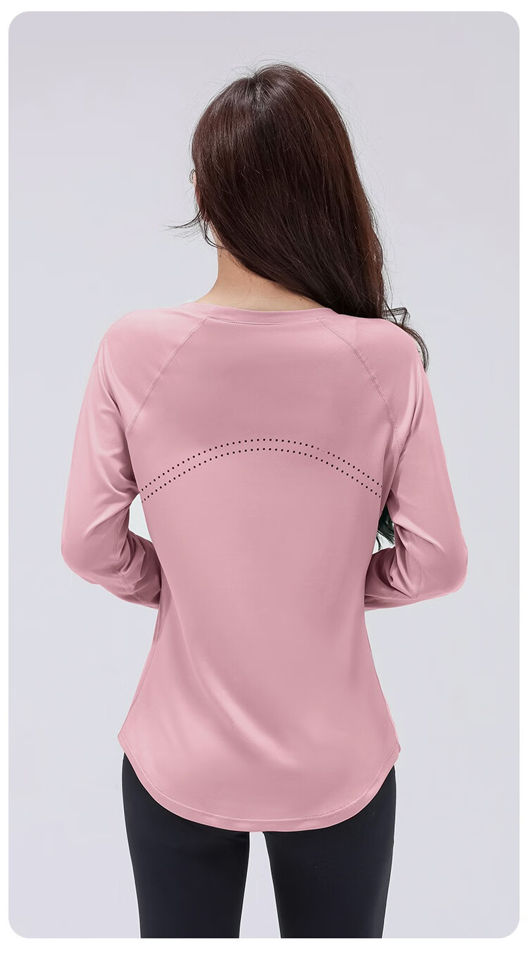 Barbie Premium Women's Yoga Top Long Sleeve Loose Pilates Fitness T-Shirt Sports Dancewear 2
