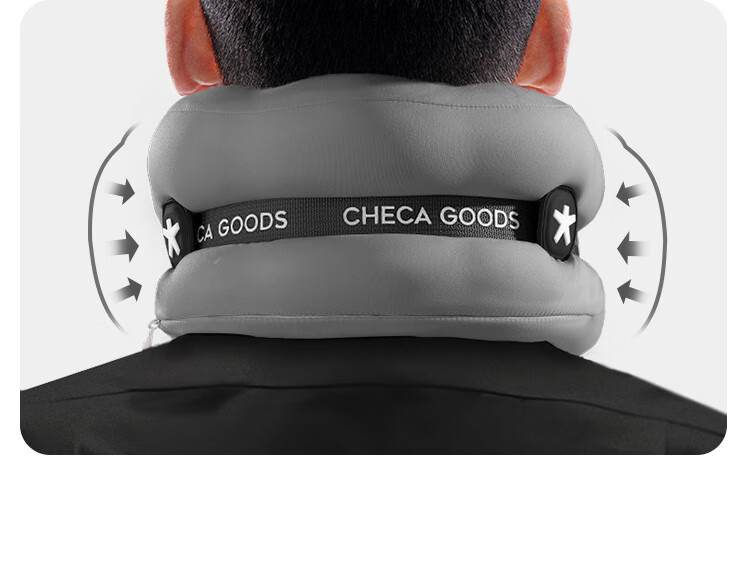 CHECA GOODS U-Shaped Neck Pillow Travel Portable Airplane Neck Support Long-Distance Neck Rest Nap U-Shaped Pillow with Visible Bag 6