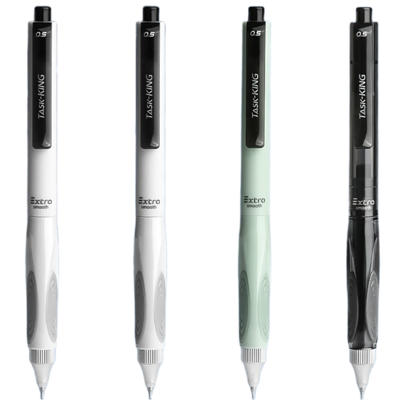 M&G Stationery Little Overlord 0.5mm Black Retractable Gel Pen Student Signature Pen Enhanced 668 Full Needle Tube Exam Special Brush Pen Black 6-Pack Without Box